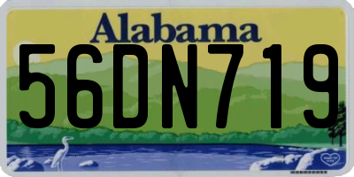 AL license plate 56DN719
