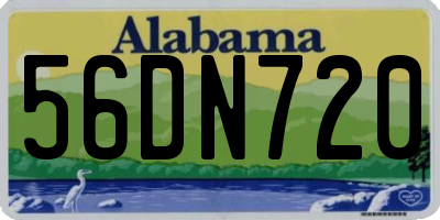 AL license plate 56DN720