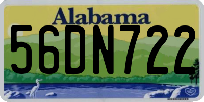 AL license plate 56DN722