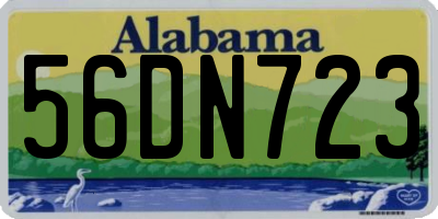 AL license plate 56DN723