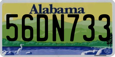 AL license plate 56DN733