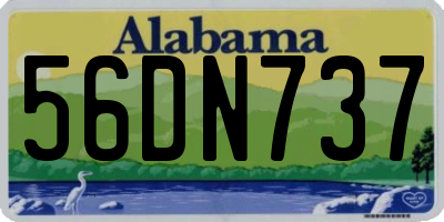 AL license plate 56DN737