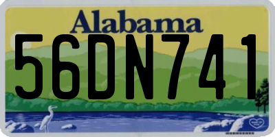 AL license plate 56DN741