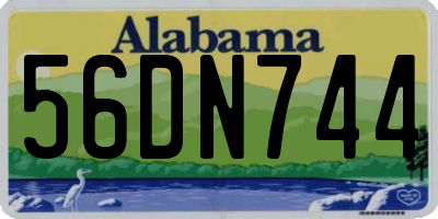 AL license plate 56DN744