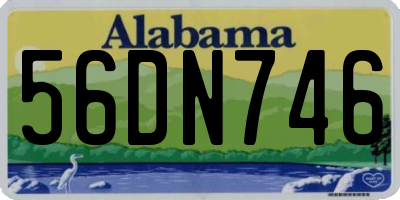 AL license plate 56DN746