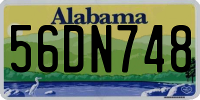 AL license plate 56DN748