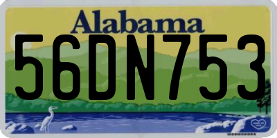 AL license plate 56DN753