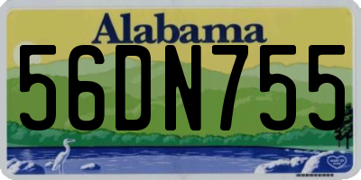 AL license plate 56DN755