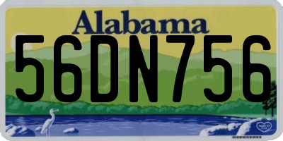 AL license plate 56DN756