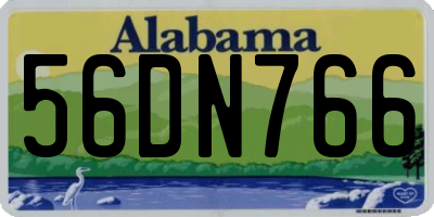 AL license plate 56DN766