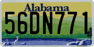 AL license plate 56DN771