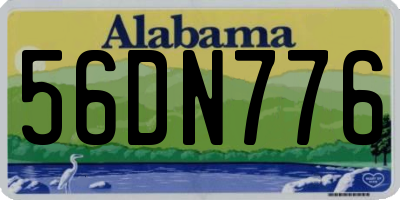 AL license plate 56DN776