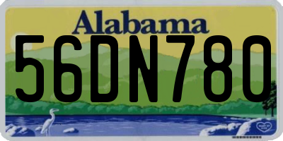 AL license plate 56DN780