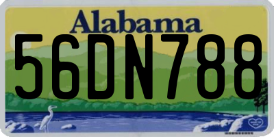 AL license plate 56DN788