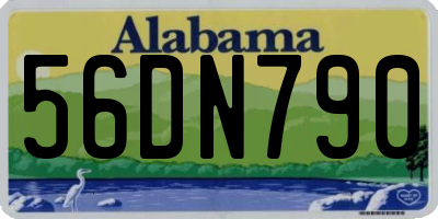 AL license plate 56DN790