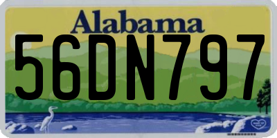 AL license plate 56DN797
