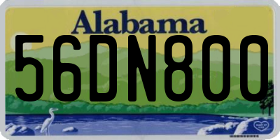 AL license plate 56DN800