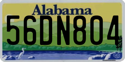 AL license plate 56DN804