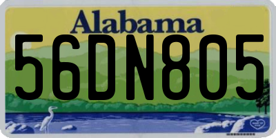 AL license plate 56DN805