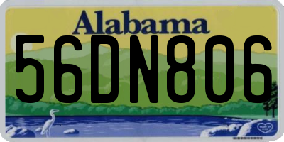 AL license plate 56DN806