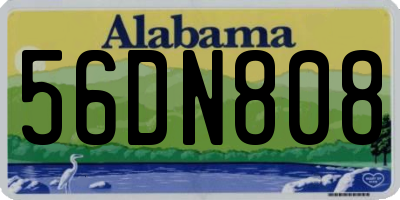 AL license plate 56DN808