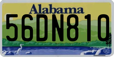 AL license plate 56DN810