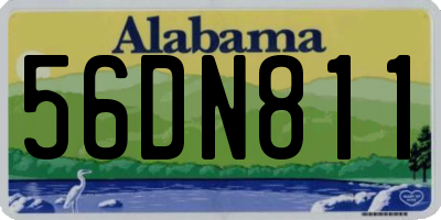 AL license plate 56DN811