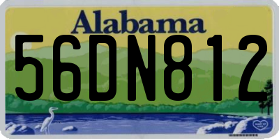 AL license plate 56DN812