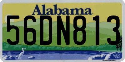 AL license plate 56DN813