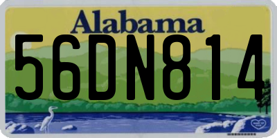 AL license plate 56DN814