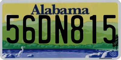 AL license plate 56DN815