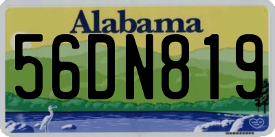 AL license plate 56DN819