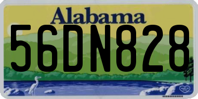 AL license plate 56DN828