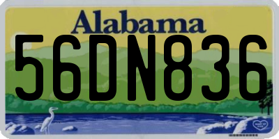 AL license plate 56DN836