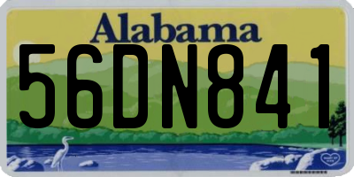 AL license plate 56DN841