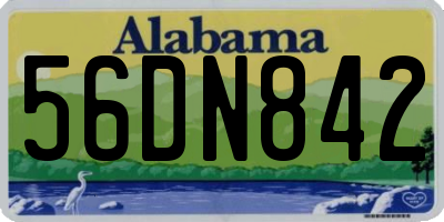 AL license plate 56DN842