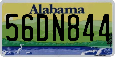 AL license plate 56DN844
