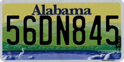 AL license plate 56DN845
