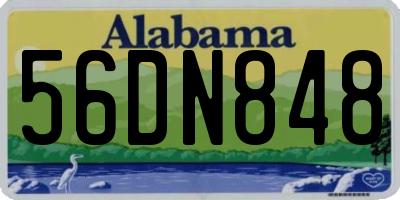 AL license plate 56DN848