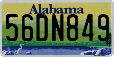 AL license plate 56DN849
