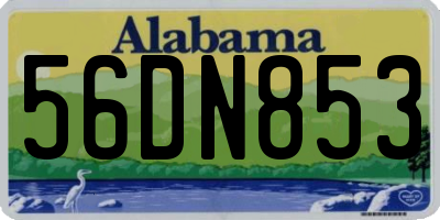 AL license plate 56DN853