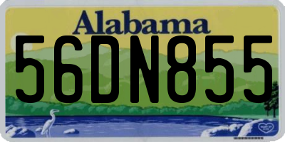 AL license plate 56DN855