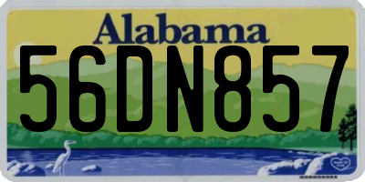 AL license plate 56DN857