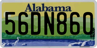 AL license plate 56DN860