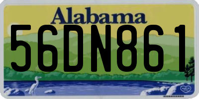 AL license plate 56DN861