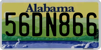 AL license plate 56DN866