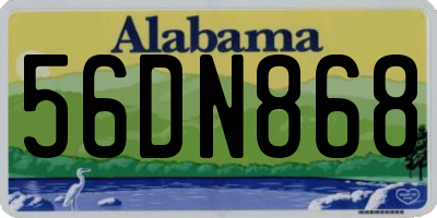 AL license plate 56DN868
