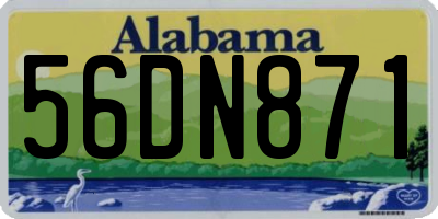 AL license plate 56DN871