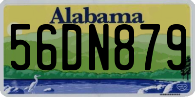AL license plate 56DN879