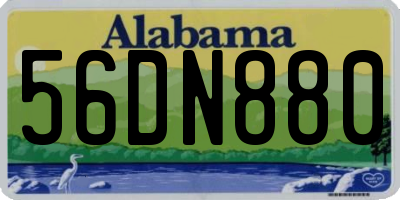 AL license plate 56DN880